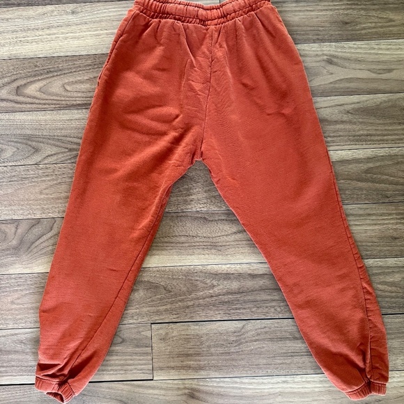 Saks Fifth Ave | WeWoreWhat | Burnt Orange Sweatpants XS - Picture 3 of 7